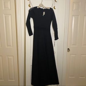 VINTAGE black maxi dress